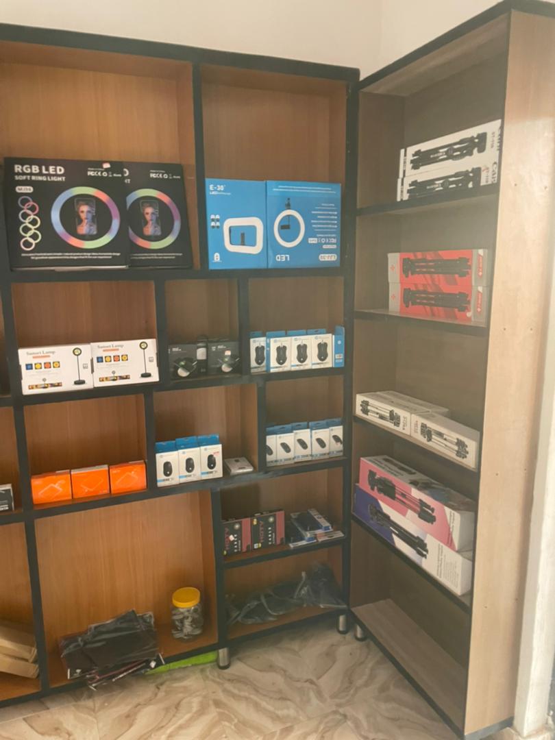 Content creator equipment on display